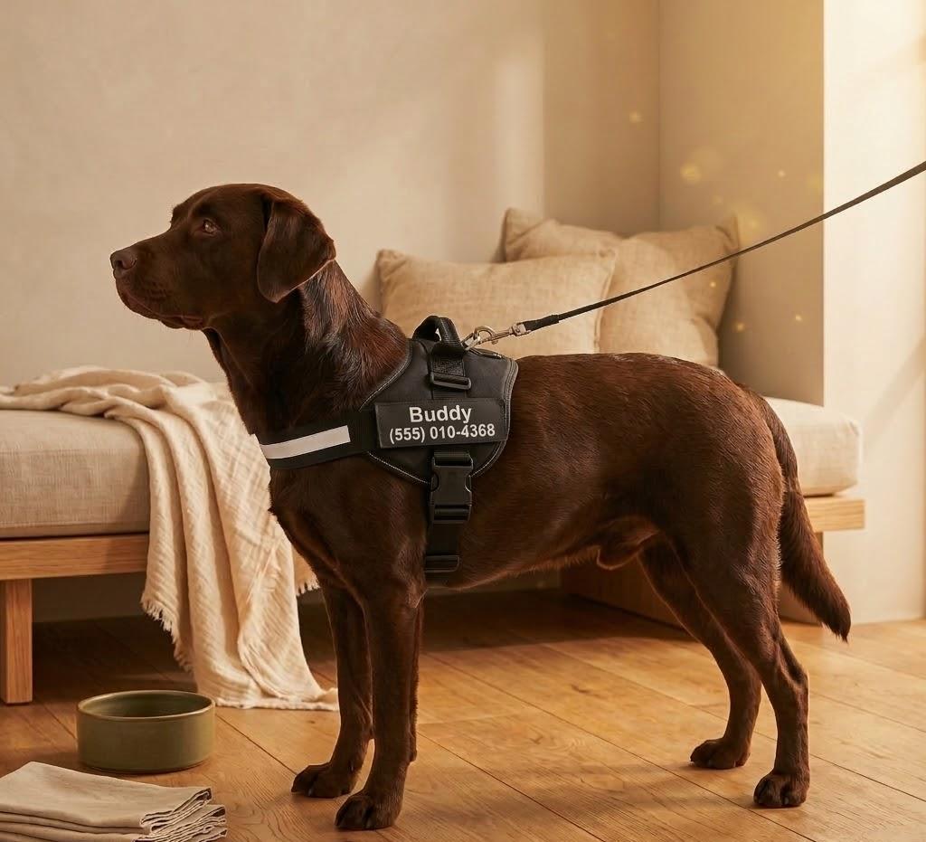 Personalized Reflective Dog Harness