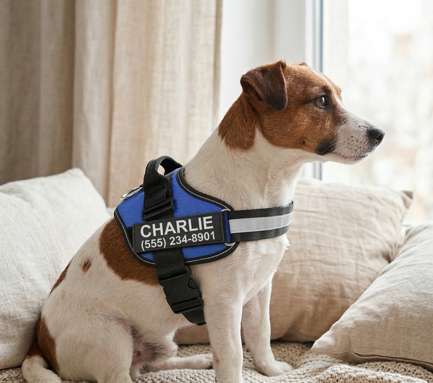 Personalized Reflective Dog Harness