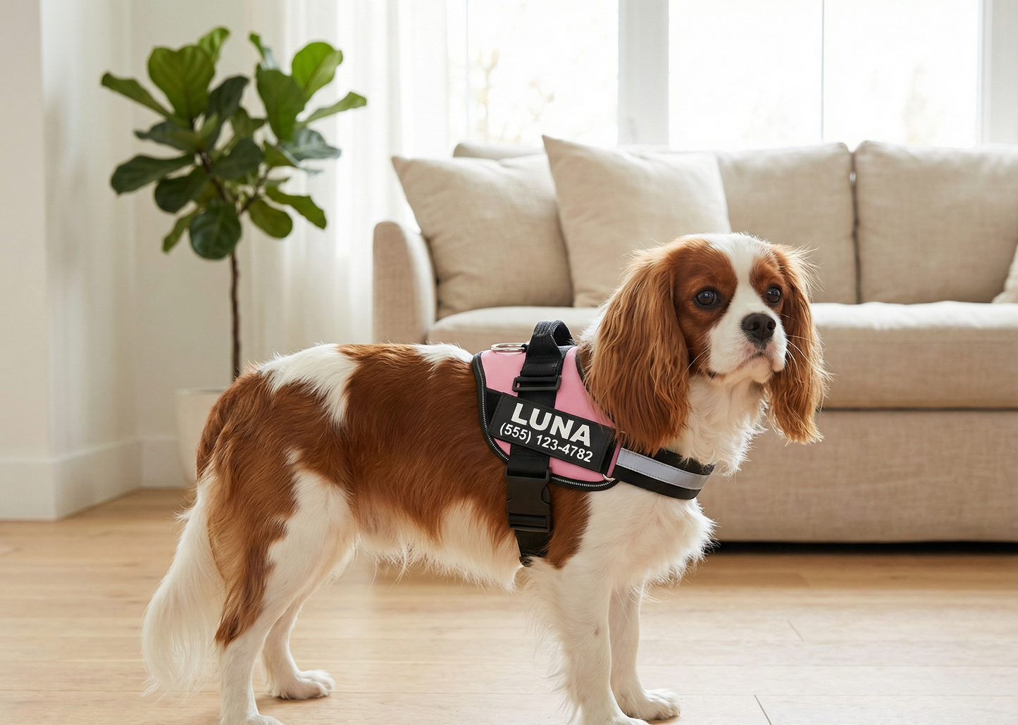 Personalized Reflective Dog Harness